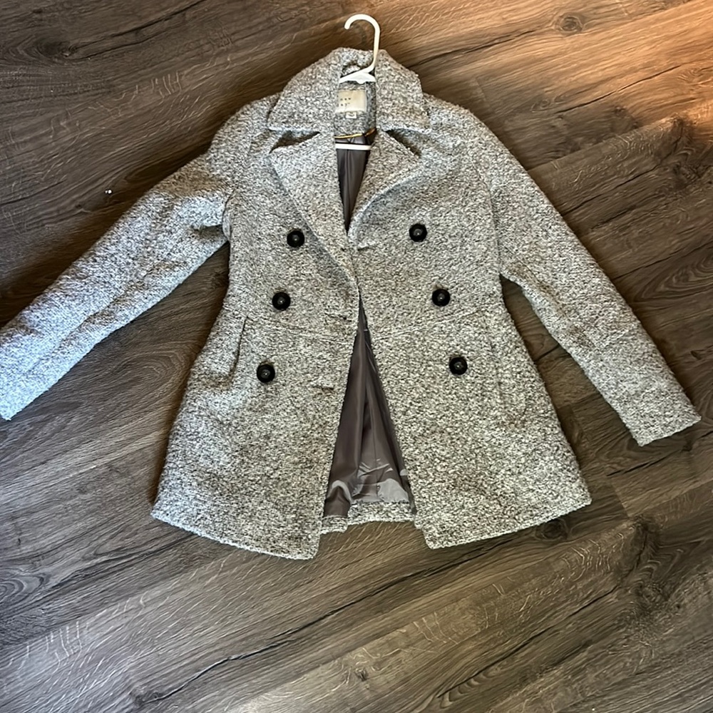 A new day grey Pea Coat